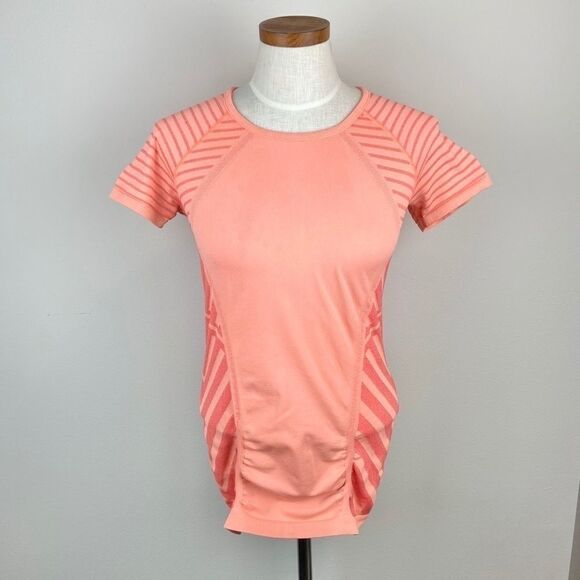 Athleta Fast Track Striped Workout Top - Picture 1 of 6